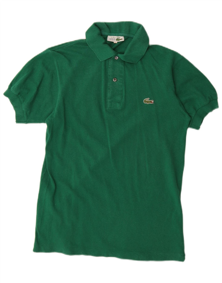 Camisa polo masculina Lacoste tamanho 3 pequeno algodão verde