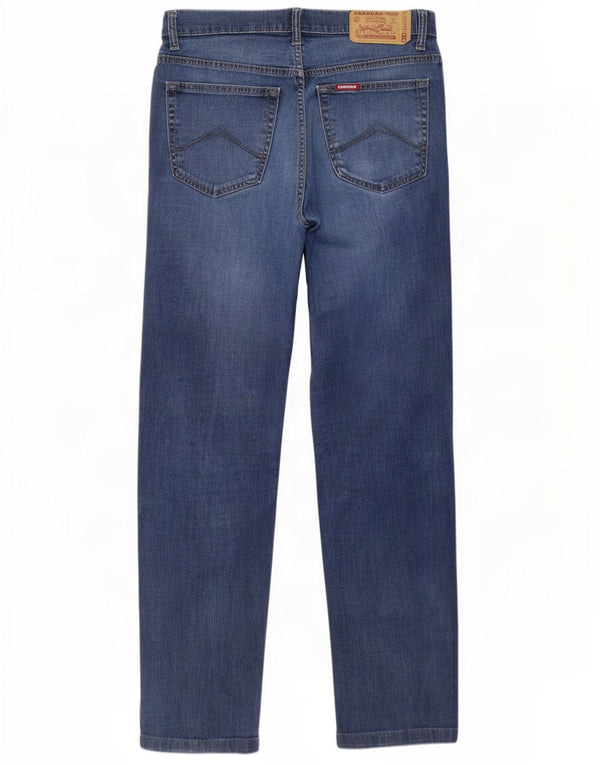 Carrera Mens 700 Straight Jeans W33 L30 Azul Algodão