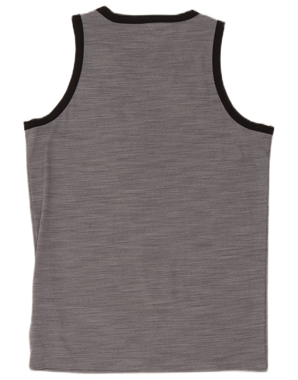 Colete masculino Adidas pequeno poliéster manchado cinza