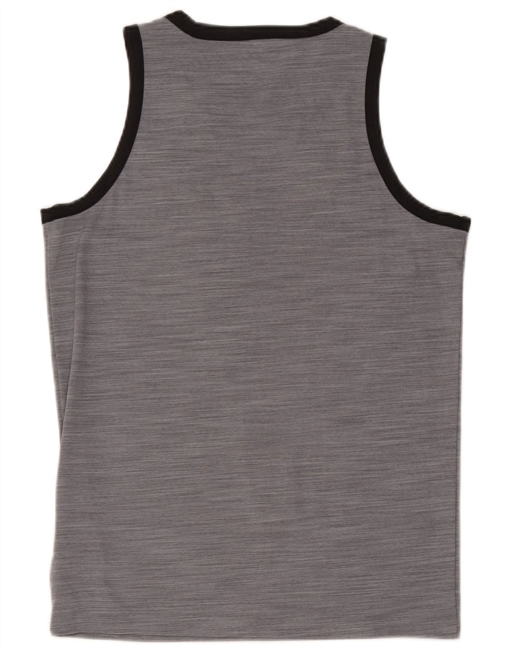 Colete masculino Adidas pequeno poliéster manchado cinza