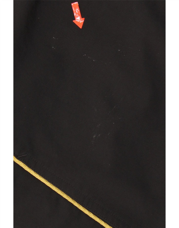 Adidas masculino moletom com capuz jaqueta superior médio preto colorblock poliéster