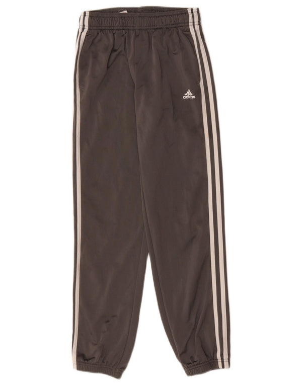 Adidas meninos calças de treino joggers 11-12 anos cinza poliéster