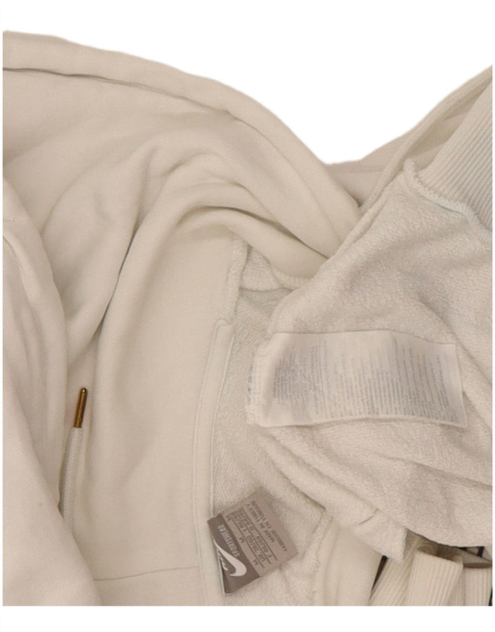 Nike masculino gráfico moletom com capuz médio algodão branco