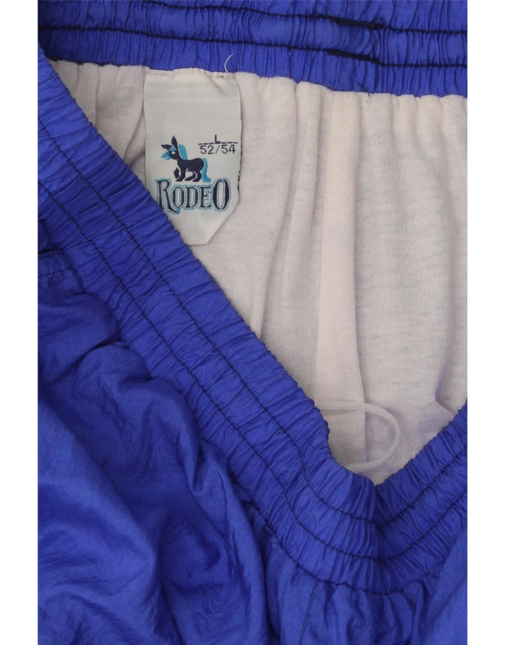 RODEO Mens Full Tracksuit IT 52/54 Large Blue Nylon Vintage Rodeo and Second-Hand Rodeo from Messina Hembry 