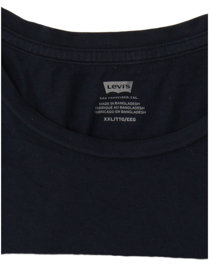 Camiseta gráfica masculina Levi's Top 2XL azul marinho