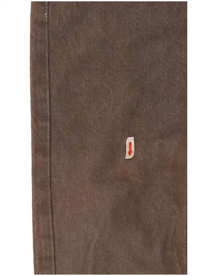Calça jeans feminina Levi's 505 Regular Straight W25 L25 cinza algodão