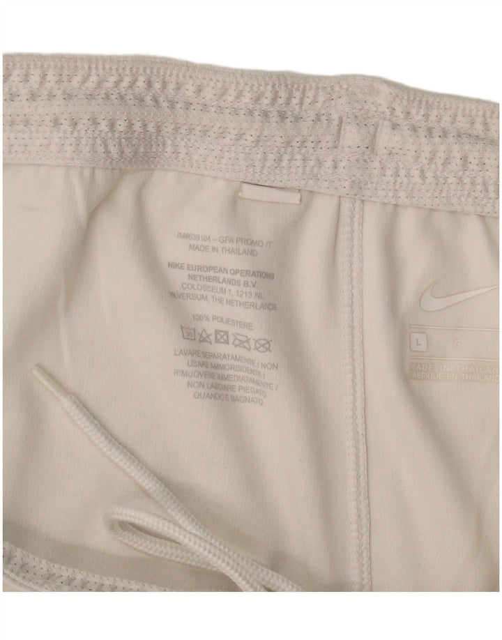 NIKE Mens Inter Milan Sport Shorts Grande Poliéster Branco