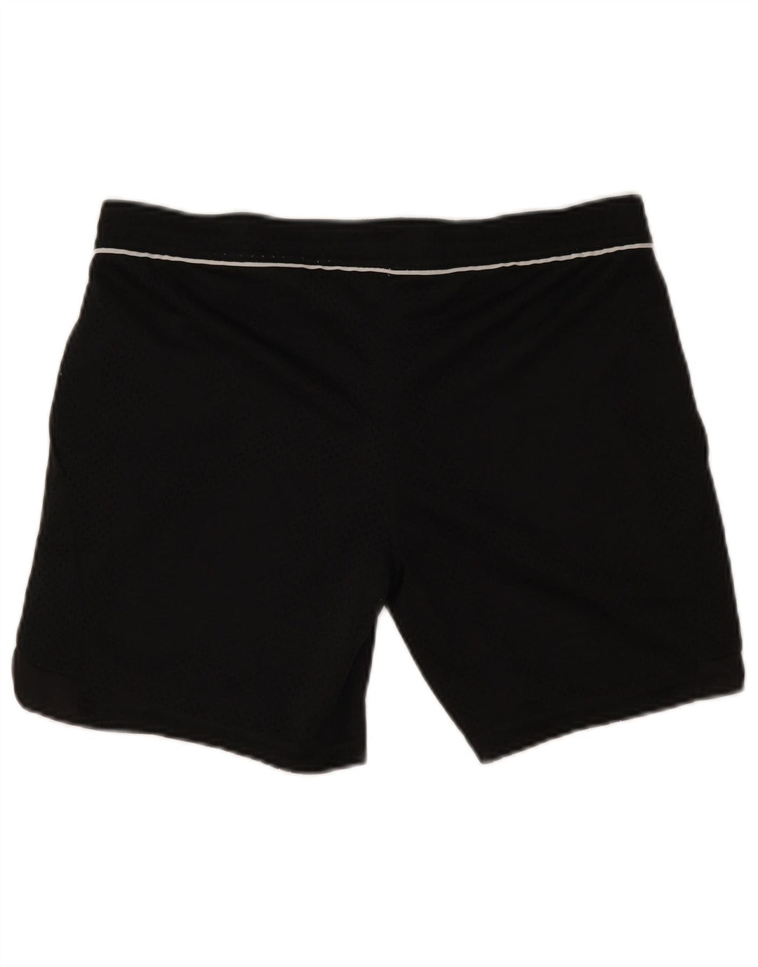 Shorts esportivos femininos Reebok UK 8/10 pequeno poliéster preto