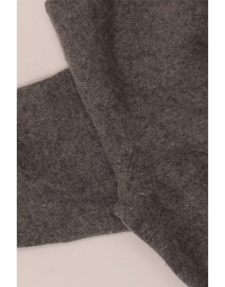 Suéter feminino Gant com gola redonda Reino Unido 14 lã cinza médio