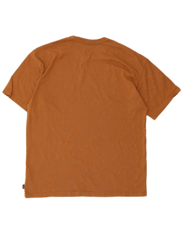 Camiseta masculina Nike Loose Fit Top de algodão marrom médio