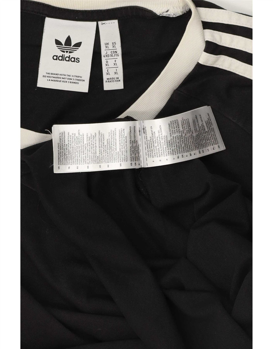 Camiseta masculina Adidas Top XL algodão preto
