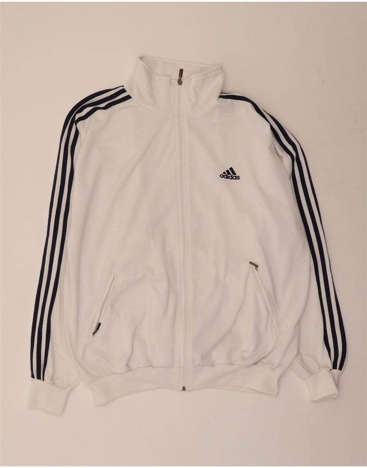 ADIDAS Mens Tracksuit Top Jacket UK 44/46 Grande Branco