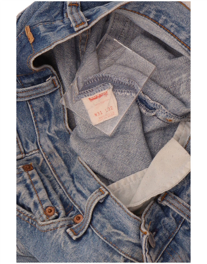 Shorts jeans masculino Levi's W31 algodão azul médio