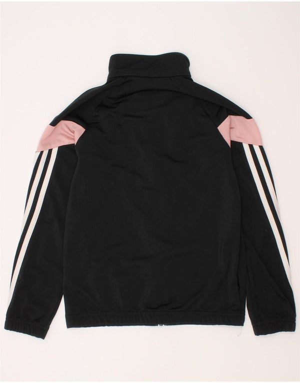 Jaqueta Adidas Meninas Treino Top 9-10 Anos Preto Colorblock Poliéster