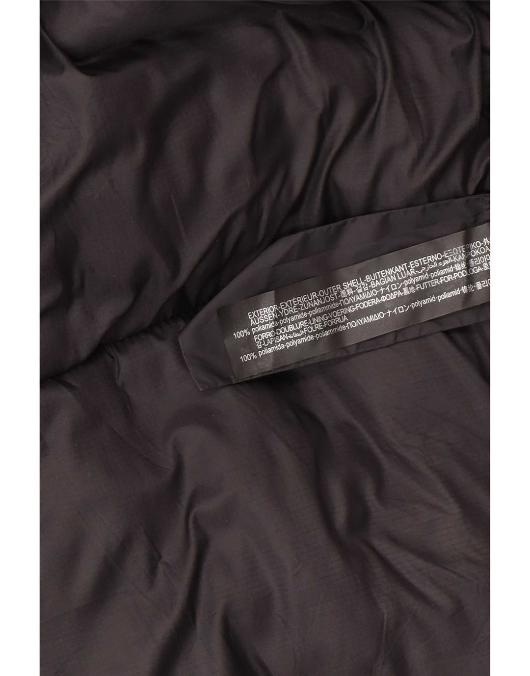 Jaqueta acolchoada masculina Zara UK 40 grande poliamida preta