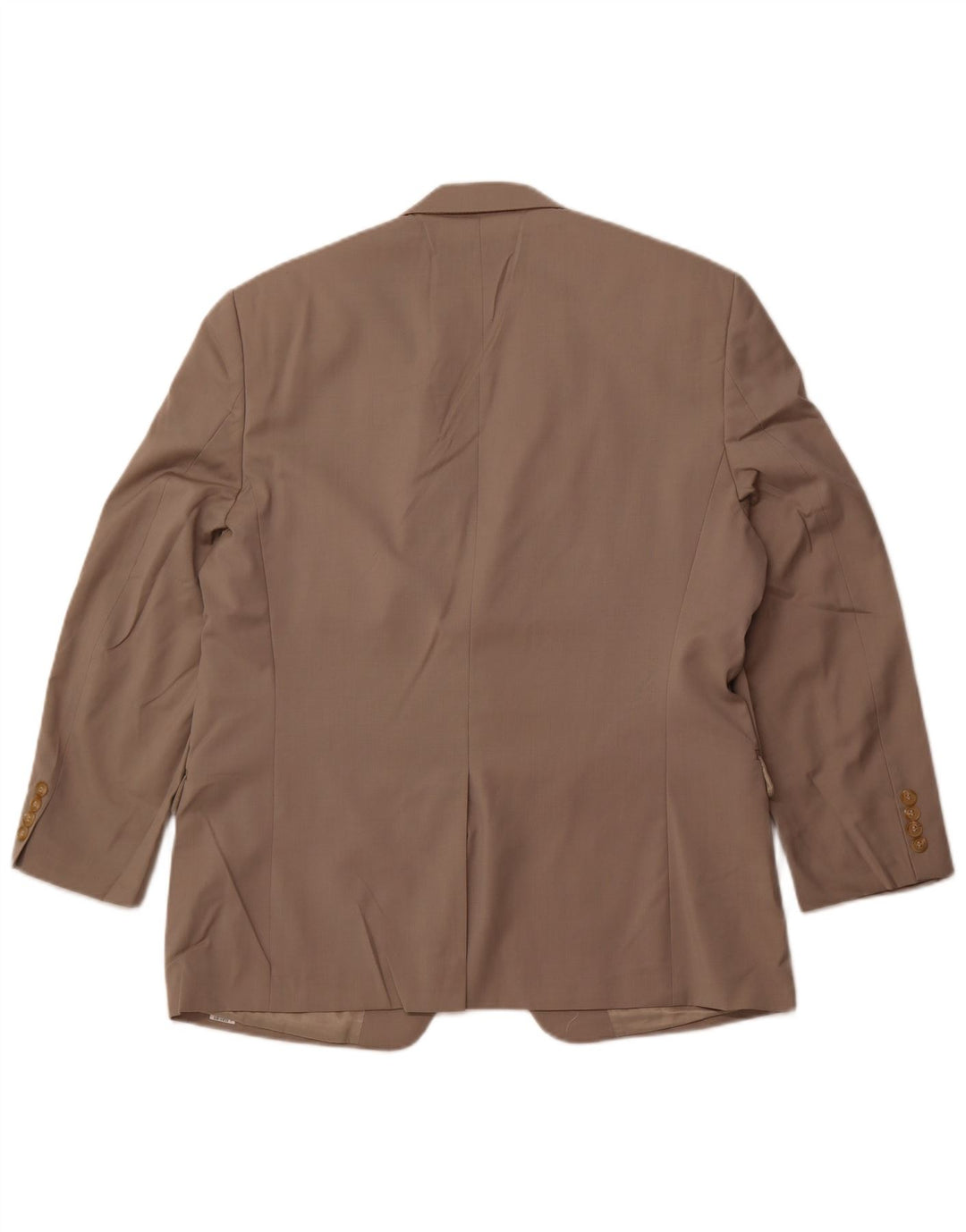 Jaqueta blazer masculina de 2 botões RALPH LAUREN Reino Unido 44 2XL lã bege