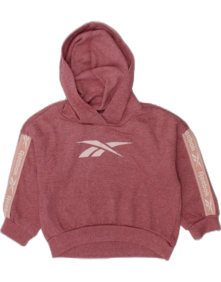 REEBOK Baby Girls Graphic Hoodie Jumper 12-18 Months Pink Vintage Reebok and Second-Hand Reebok from Messina Hembry 