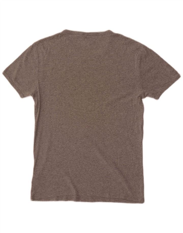Camiseta masculina G-Star Top grande algodão manchado cinza