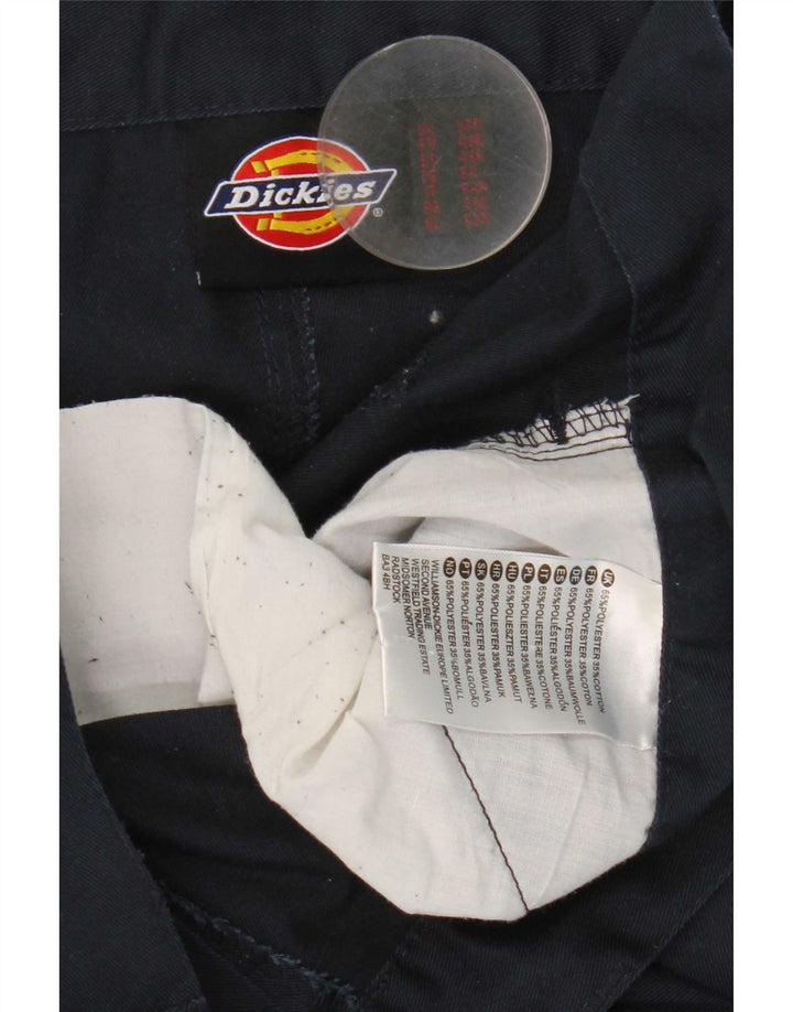 Calças Dickies Mens Slim Cargo W38 L29 Poliéster Azul Marinho