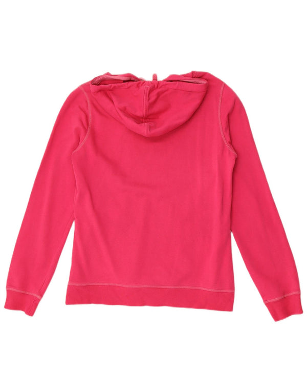 Jumper feminino com capuz gráfico Champion Heritage Fit Reino Unido 14 grande rosa