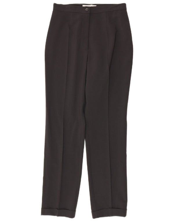 Calça de terno cônico feminino Penny Black UK 12 médio W26 L29 cinza