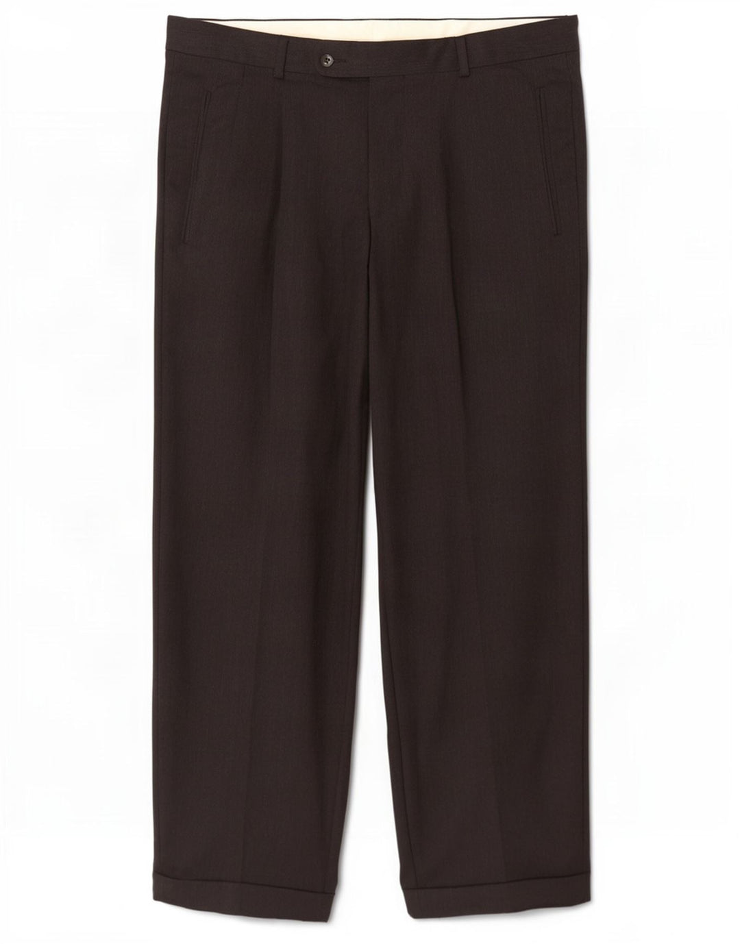 Hugo Boss Mens Pegged Suit Calças W34 L30 Lã Preta