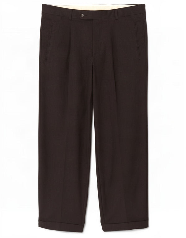Hugo Boss Mens Pegged Suit Calças W34 L30 Lã Preta