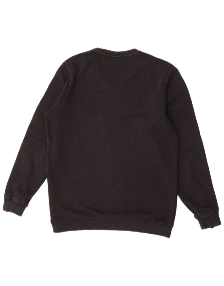 Fila moletom gráfico masculino jumper pequeno preto colorblock algodão