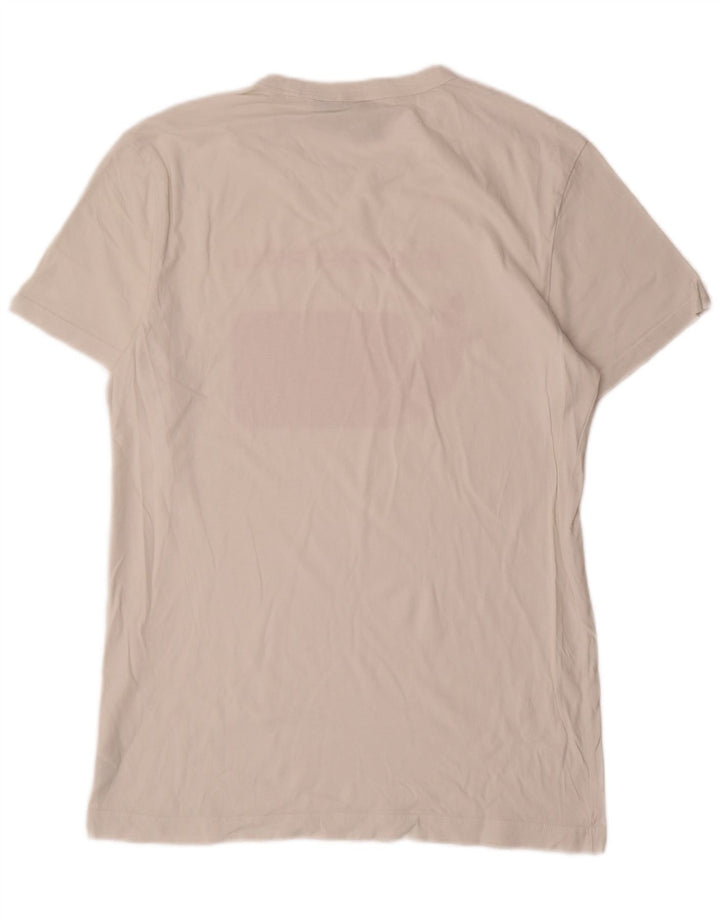 Camiseta gráfica masculina G-Star Top médio algodão branco