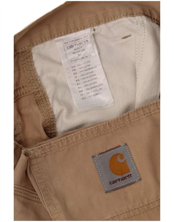 Bermuda masculina Carhartt W30 algodão bege médio