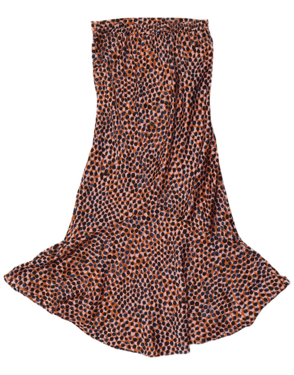 Saia sereia feminina Topshop Reino Unido 6 XS W26 estampa animal multicolorida