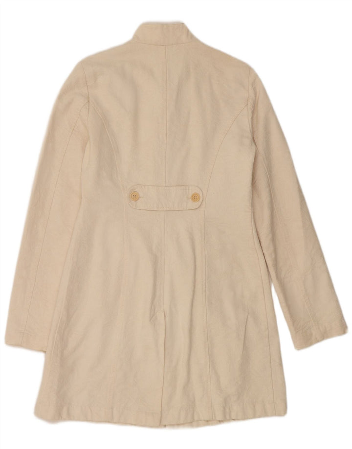 Sobretudo feminino SISLEY IT 42 médio algodão branco