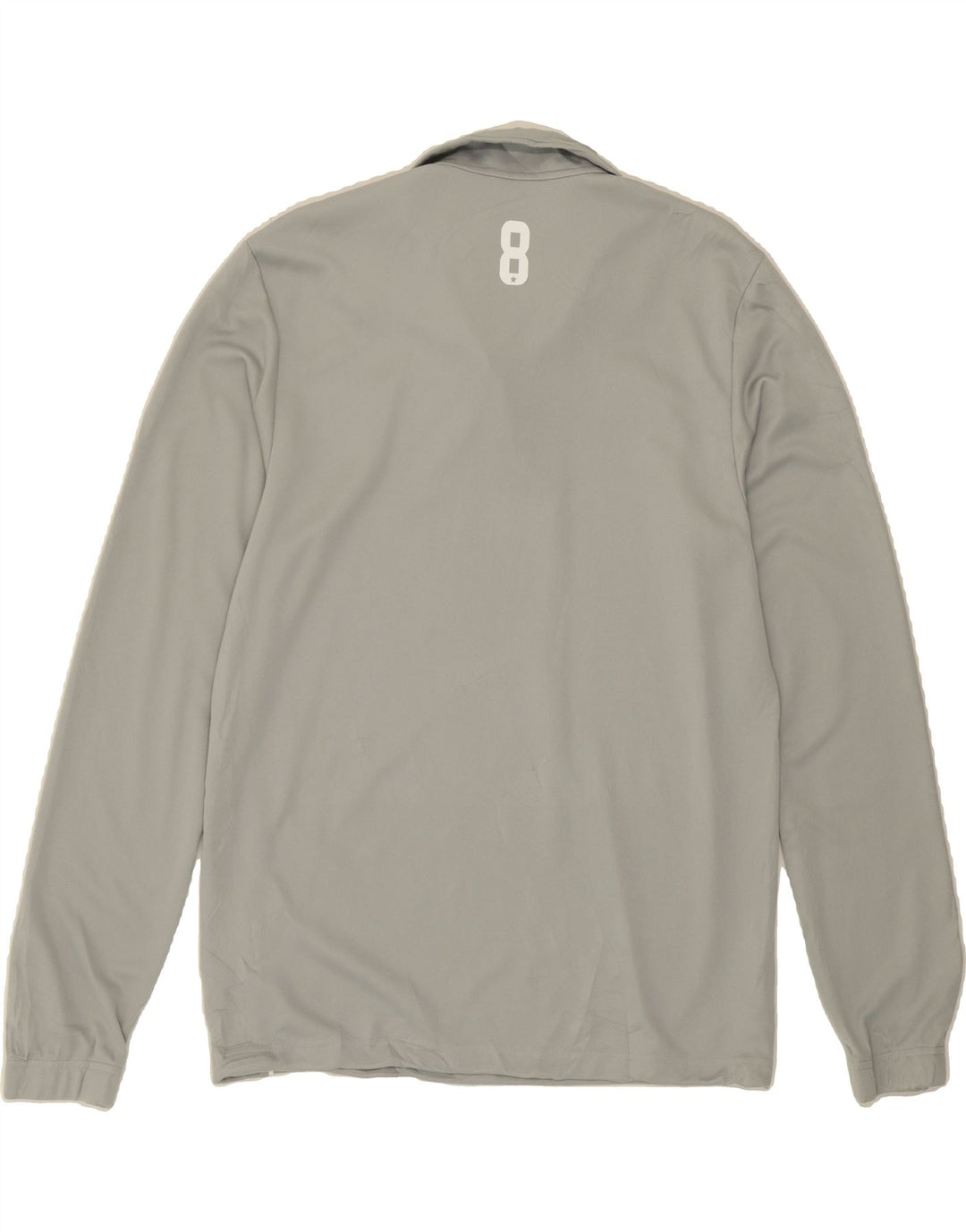ADIDAS Mens Climalite Graphic Pullover Tracksuit Top Medium Grey Polyester Vintage Adidas and Second-Hand Adidas from Messina Hembry 