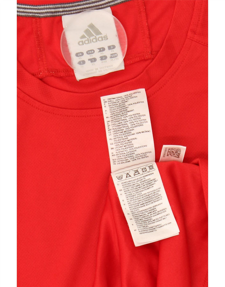 Adidas Womens Climalite Vest Top UK 18 XL Vermelho Poliéster