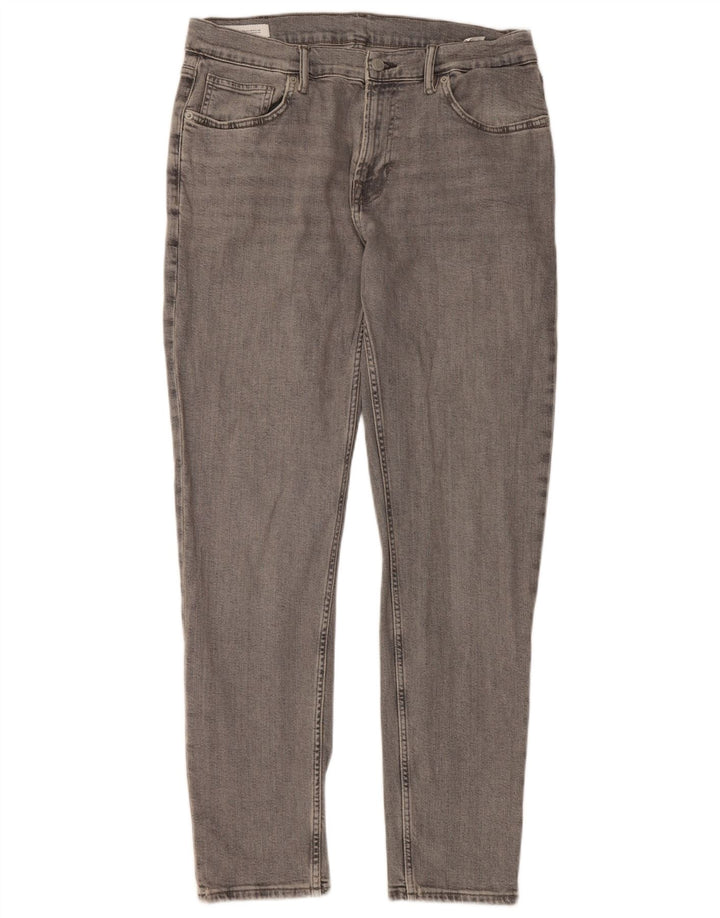 Zara Mens Slim Jeans EU 44 Grande W34 L31 Cinza Algodão