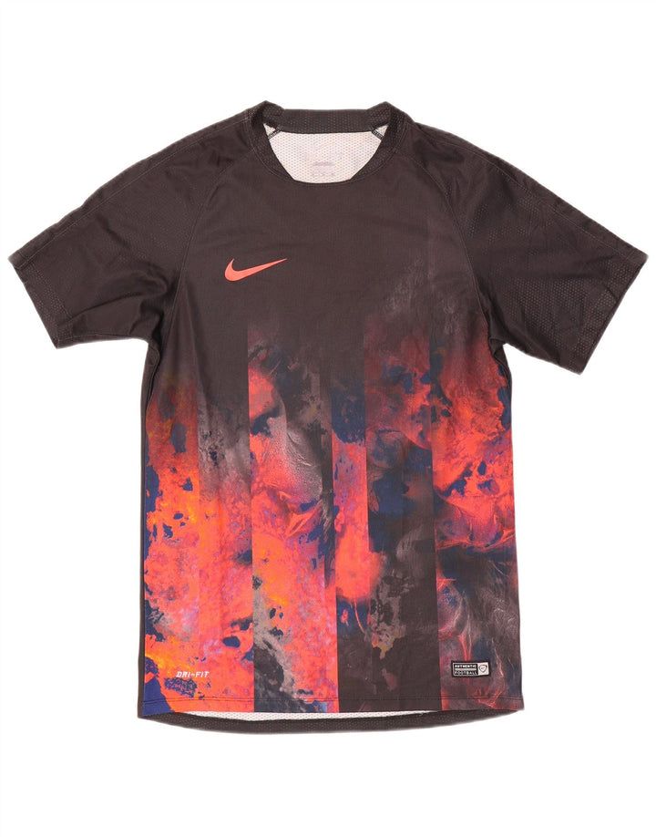 Camiseta Nike Masculina Dri Fit Top Pequeno Bloco Colorido Preto