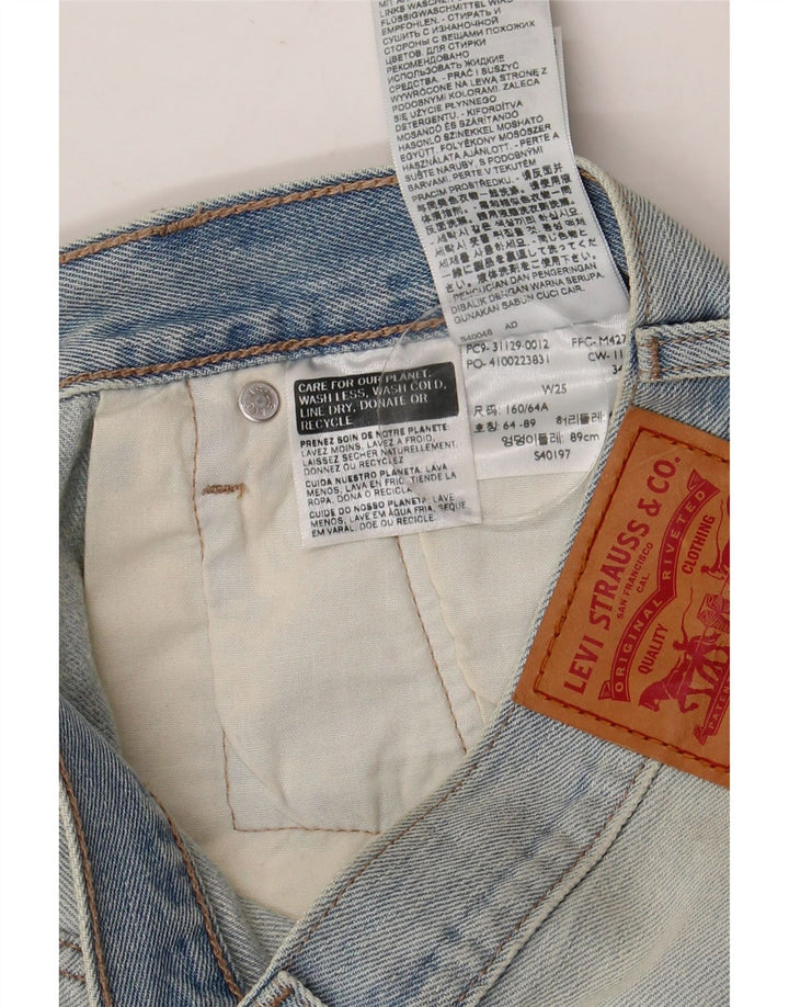 Shorts jeans feminino Levi's W25 XS azul algodão