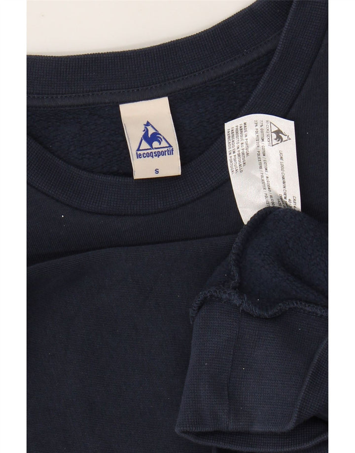 LE COQ SPORTIF moletom gráfico masculino jumper pequeno algodão azul marinho