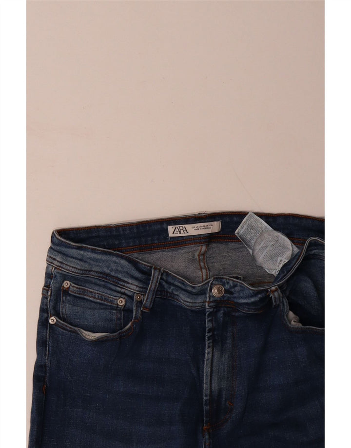 ZARA Mens Slim Jeans EU 46 XL W36 L30 Azul