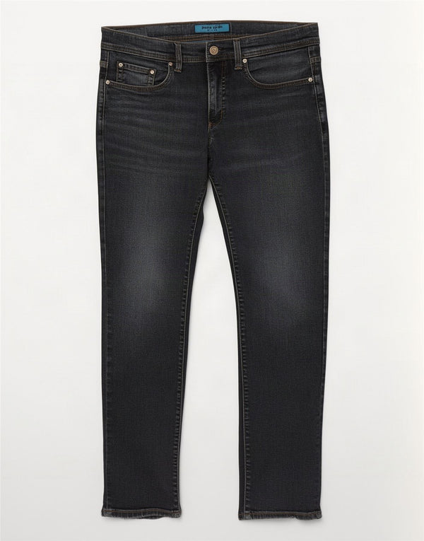 Pierre Cardin Mens Lyon Tapered Jeans W32 L32 Azul Marinho Algodão