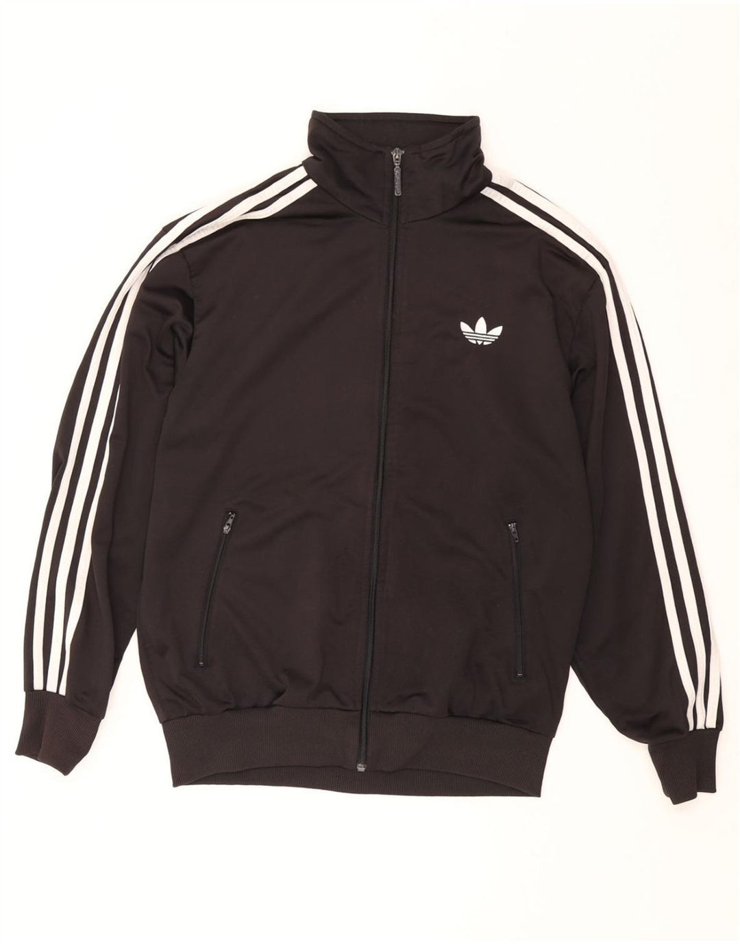 ADIDAS Mens Tracksuit Top Jacket Médio Preto Poliéster