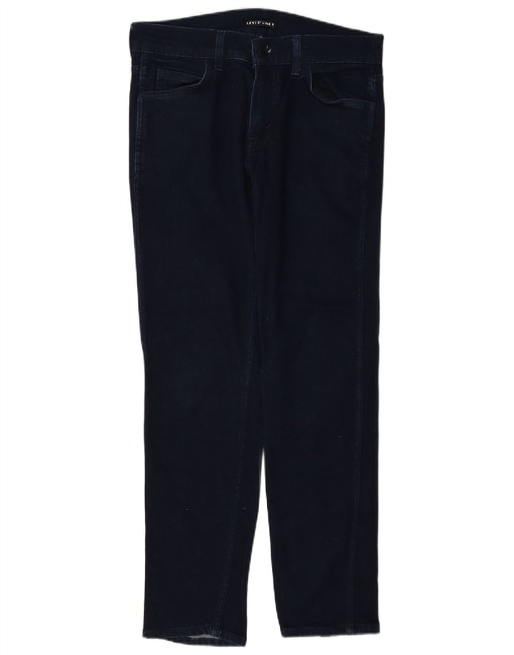 Jeans feminino Levi's Line 8 Slim W30 L30 azul marinho algodão