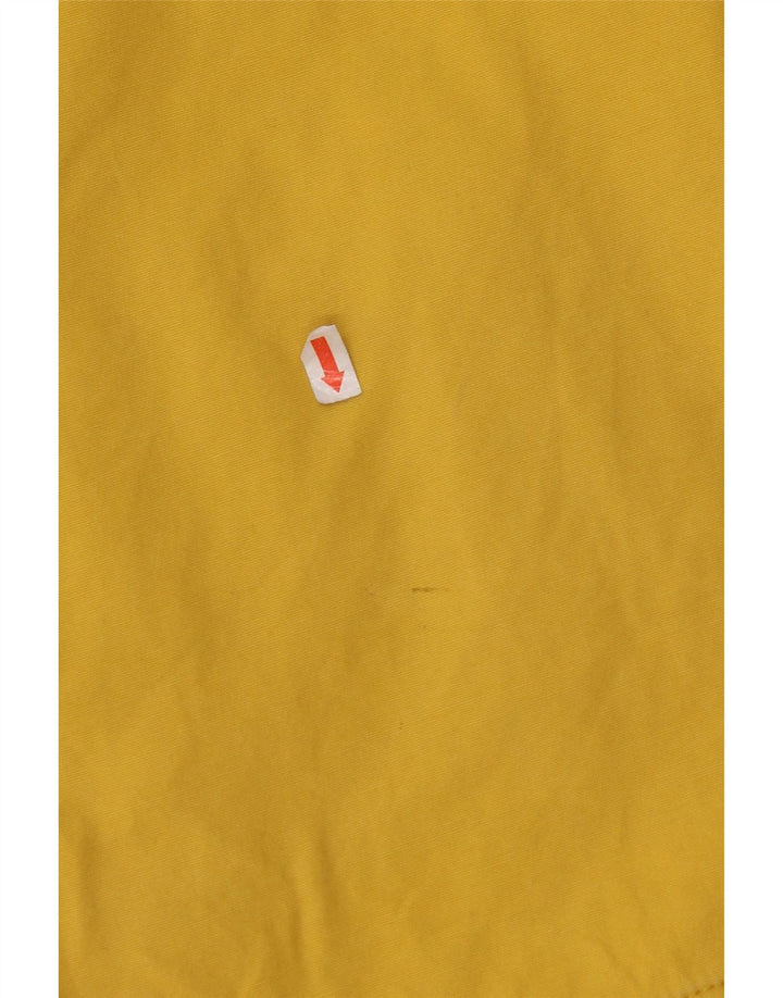 Jaqueta de chuva feminina com capuz JOULES Reino Unido 8 pequeno algodão amarelo