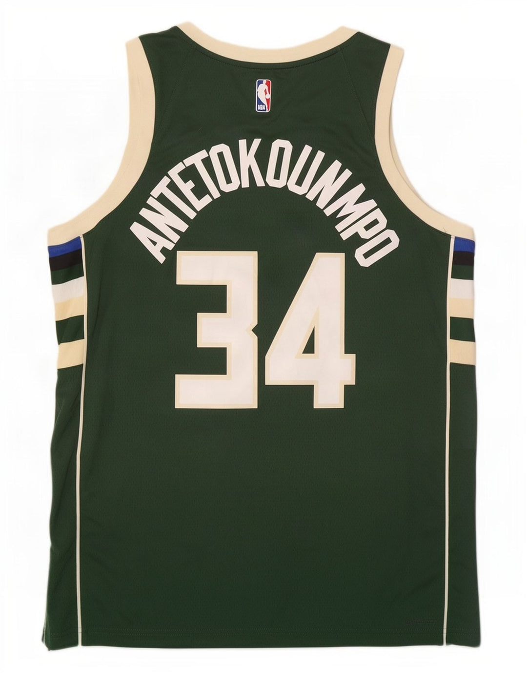 Nike masculino Milwaukee 34 colete gráfico top grande verde colorblock poliéster