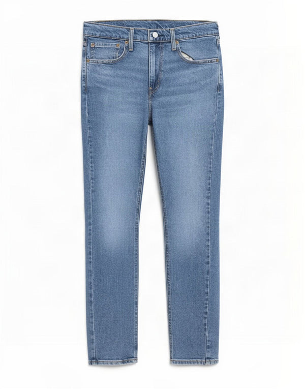 Levi's Masculino 519 Hi-Ball Skinny Jeans W33 L29 Azul Algodão