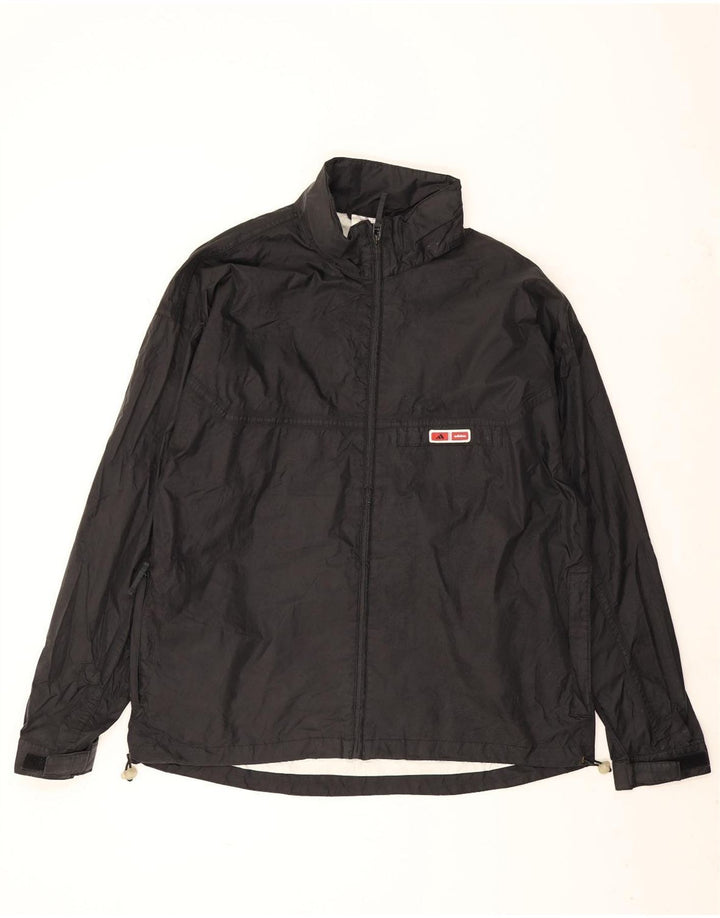 Adidas Mens Graphic Rain Jacket UK 42/44 Grande Preto