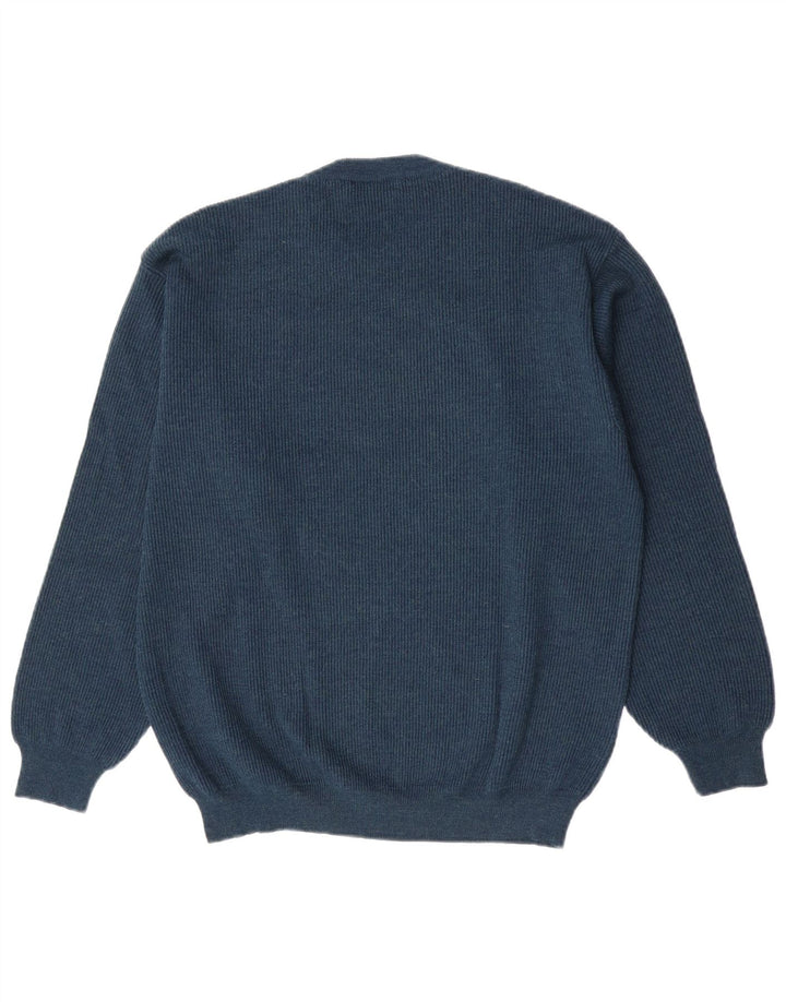 Suéter masculino Il Granchio com gola redonda grande azul marinho