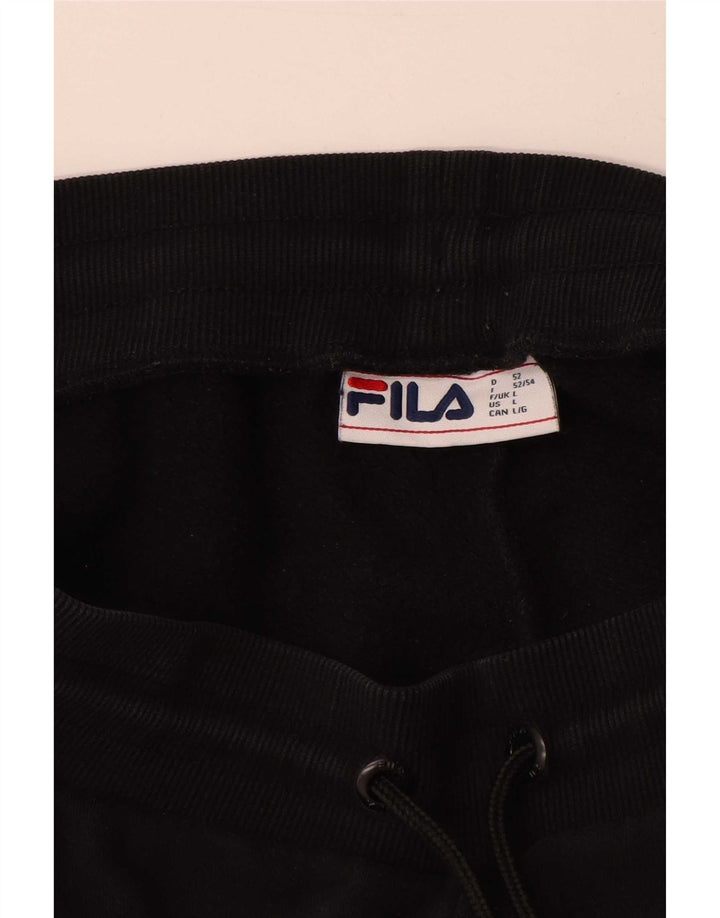 Calça de treino masculina Fila Joggers grande bloco colorido preto