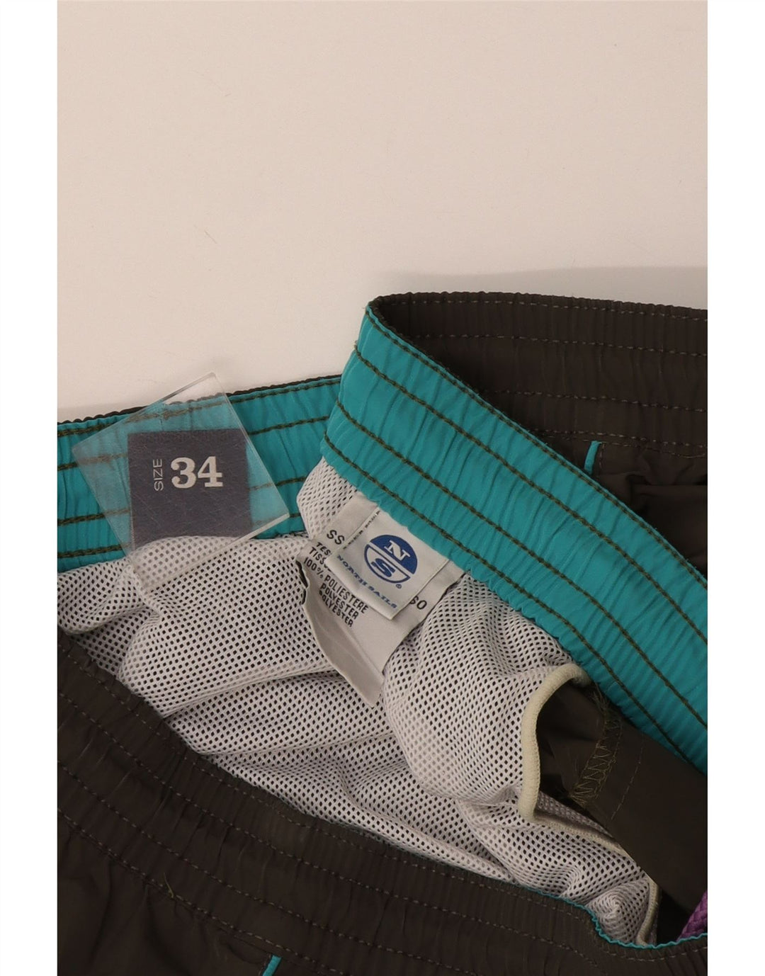 Shorts de natação masculino North Sails grande poliéster verde