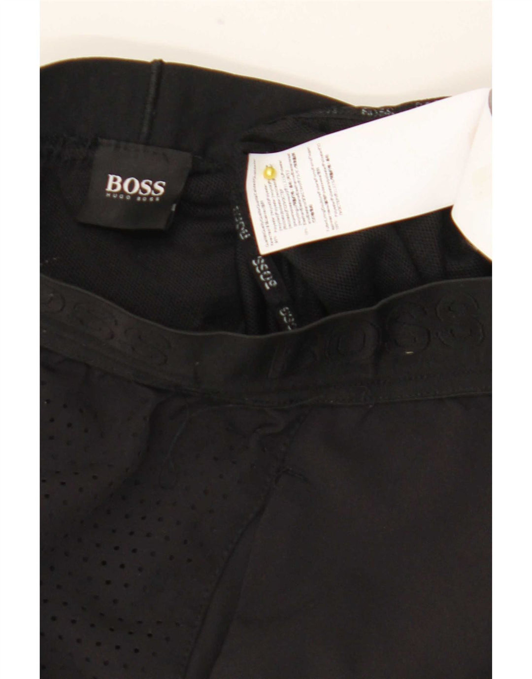 Hugo Boss Mens Sport Shorts Pequeno Poliéster Preto